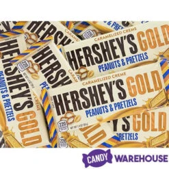 Hershey's Gold With Peanuts And Pretzels Candy Bars: 24-Piece Box -Candy Promotion Shop hershey s gold with peanuts and pretzels candy bars 24 piece box candy warehouse 4