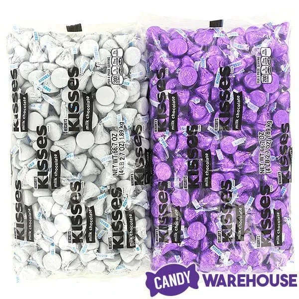 Hershey's Kisses Color Combo - Purple And White: 800-Piece Box 5 Hershey's Kisses Color Combo - Purple And White: 800-Piece Box - Image 3