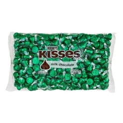 Hershey's Kisses Dark Green Foiled Milk Chocolate Candy: 400-Piece Bag -Candy Promotion Shop hershey s kisses dark green foiled milk chocolate candy 400 piece bag candy warehouse 5