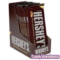 Hershey's Milk Chocolate With Almonds 4.25-Ounce Jumbo Candy Bars: 12-Piece Box -Candy Promotion Shop hershey s milk chocolate with almonds 4 25 ounce jumbo candy bars 12 piece box candy warehouse 3