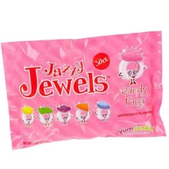 Jazzy Jewels Candy Rings: 30-Piece Bag -Candy Promotion Shop jazzy jewels candy rings 30 piece bag candy warehouse 10
