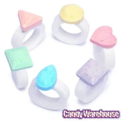 Jazzy Jewels Candy Rings: 30-Piece Bag -Candy Promotion Shop jazzy jewels candy rings 30 piece bag candy warehouse 9