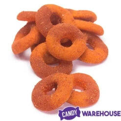 Jovy Crazy Gummy Rings Chamoy Candy - Peach: 5LB Bag -Candy Promotion Shop jovy crazy gummy rings chamoy candy peach 5lb bag candy warehouse 3
