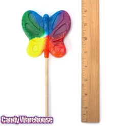 Jumbo 2.5-Ounce Butterfly Lollipops - Primary Colors: 16-Piece Box -Candy Promotion Shop jumbo 2 5 ounce butterfly lollipops primary colors 16 piece box candy warehouse 3 81553f33 b988 4f7e ab55 ce8af50de103