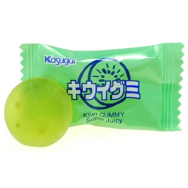 Kasugai Kiwi Gummy Candy: 24-Piece Bag 3 Kasugai Kiwi Gummy Candy: 24-Piece Bag