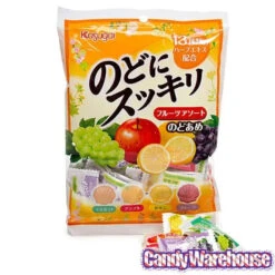Kasugai Nodo Ni Sukkiri Fruit Hard Candy: 3.98-Ounce Bag -Candy Promotion Shop kasugai nodo ni sukkiri fruit hard candy 3 98 ounce bag candy warehouse 4