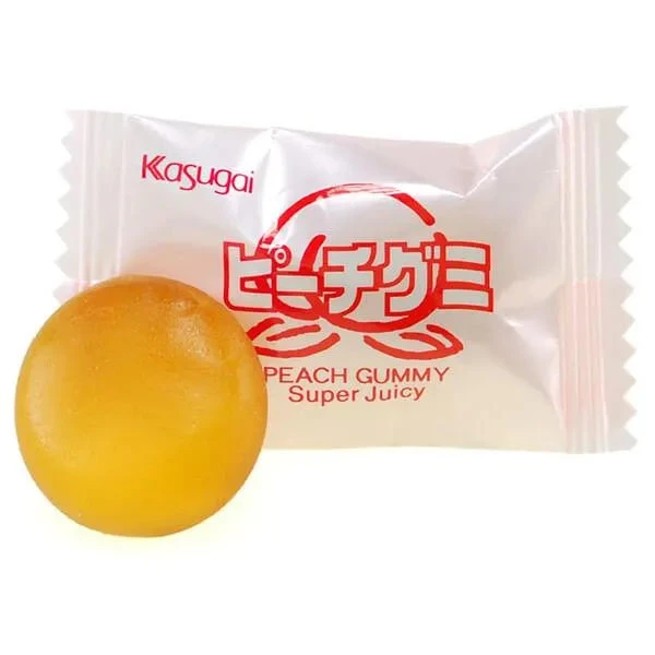 Kasugai Peach Gummy Candy: 24-Piece Bag 3 Kasugai Peach Gummy Candy: 24-Piece Bag