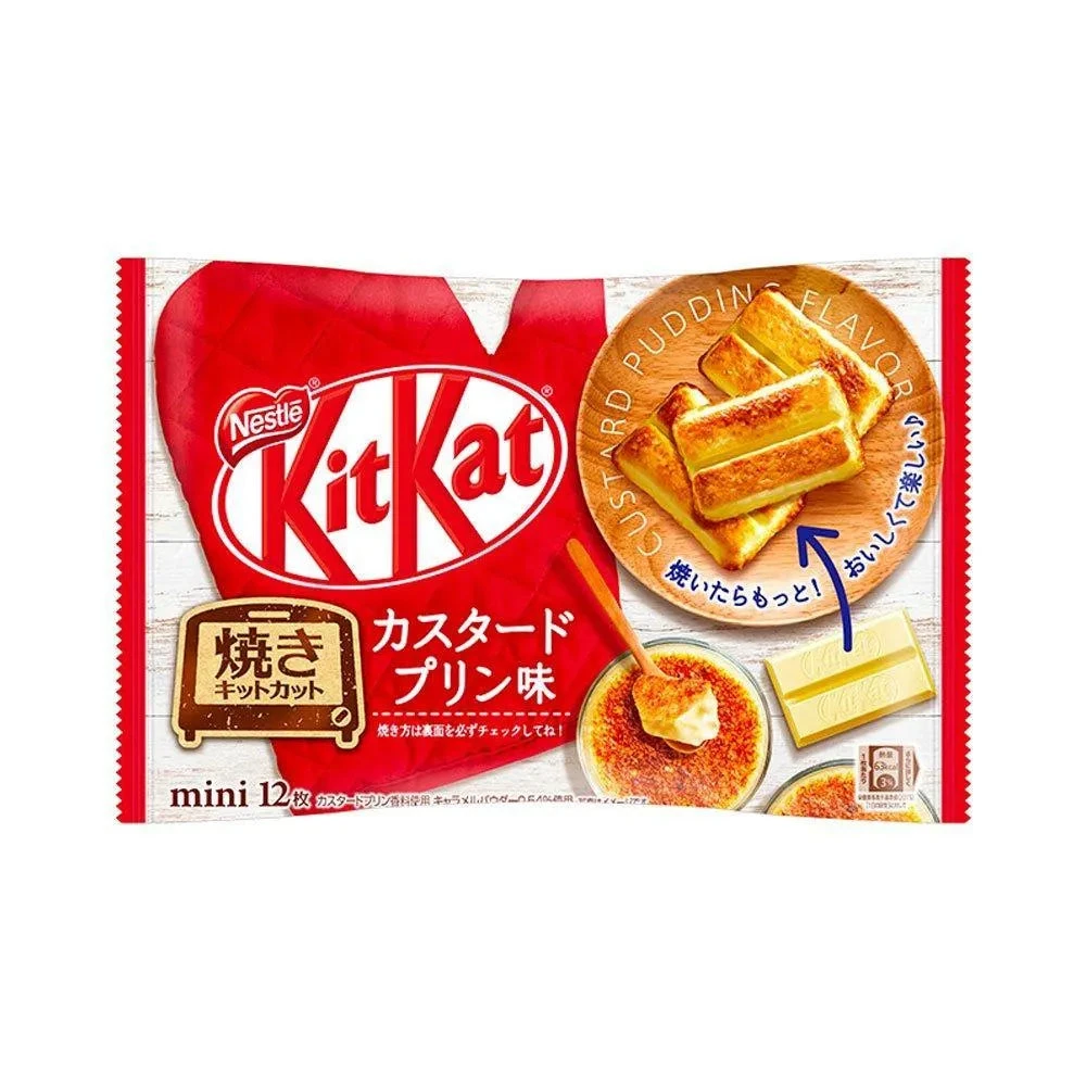 Kit Kat Snack Size Packs - Baked Custard Pudding: 12-Piece Bag 3 Kit Kat Snack Size Packs - Baked Custard Pudding: 12-Piece Bag
