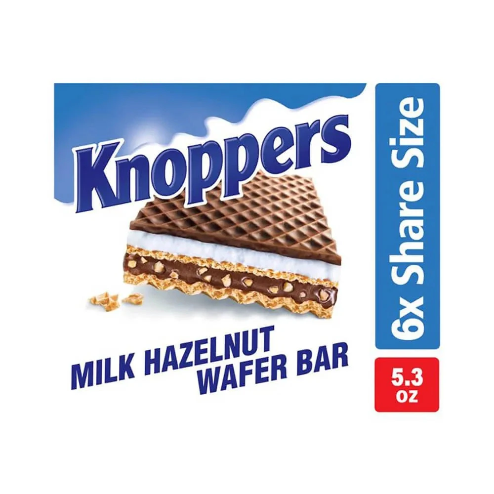 Knoppers Milk Hazelnut Wafer Candy Bars: 6-Piece Pack 4 Knoppers Milk Hazelnut Wafer Candy Bars: 6-Piece Pack - Image 2