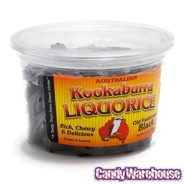 Kookaburra Cut Licorice - Black: 12-Ounce Tub 4 Kookaburra Cut Licorice - Black: 12-Ounce Tub - Image 2