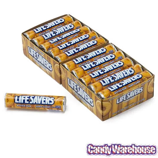 LifeSavers Hard Candy Rolls - Butter Rum: 20-Piece Pack 4 LifeSavers Hard Candy Rolls - Butter Rum: 20-Piece Pack - Image 2