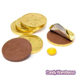 Madelaine Chanukah Gelt Gold Foiled Milk Chocolate Coins: 5LB Bag 11 Madelaine Chanukah Gelt Gold Foiled Milk Chocolate Coins: 5LB Bag -Candy Promotion Shop madelaine chanukah gelt gold foiled milk chocolate coins 5lb bag candy warehouse 5