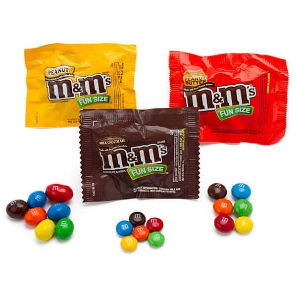 M&M's Candy Fun Size Packs: 55-Piece Bag 3 M&M's Candy Fun Size Packs: 55-Piece Bag