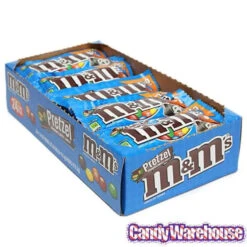 M&M's Candy Packs - Pretzel: 24-Piece Box -Candy Promotion Shop mandm s candy packs pretzel 24 piece box candy warehouse 3