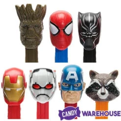 Marvel Avengers PEZ Candy Packs: 12-Piece Display -Candy Promotion Shop marvel avengers pez candy packs 12 piece display candy warehouse 3