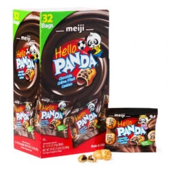 Candy Promotion Shop 7 Meiji Hello Panda Chocolate Creme Filled Cookies: 32-Piece Box