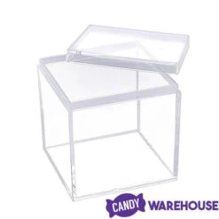 Mini Acrylic Favor Boxes - 5-Ounce Cube With Lid: 12-Piece Set -Candy Promotion Shop mini acrylic favor boxes 5 ounce cube with lid 12 piece set candy warehouse 6