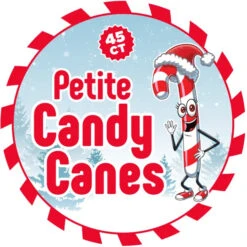 Mini Candy Canes - Red And White: 45-Piece Jar -Candy Promotion Shop mini candy canes red and white 45 piece jar candy warehouse 3
