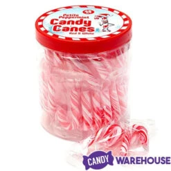 Mini Candy Canes - Red And White: 45-Piece Jar -Candy Promotion Shop mini candy canes red and white 45 piece jar candy warehouse 8