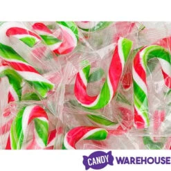 Mini Candy Canes - Red, Green, And White: 45-Piece Jar -Candy Promotion Shop mini candy canes red green and white 45 piece jar candy warehouse 3