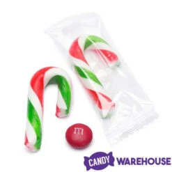 Mini Candy Canes - Red, Green, And White: 45-Piece Jar -Candy Promotion Shop mini candy canes red green and white 45 piece jar candy warehouse 7