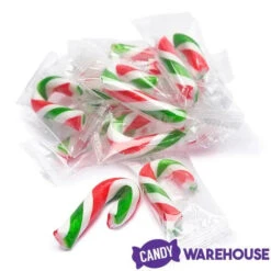 Mini Candy Canes - Red, Green, And White: 45-Piece Jar -Candy Promotion Shop mini candy canes red green and white 45 piece jar candy warehouse 8