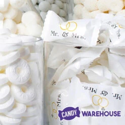 Mr. & Mrs. Wedding Theme Wrapped Buttermint Creams: 300-Piece Case -Candy Promotion Shop mr and mrs wedding theme wrapped buttermint creams 300 piece case candy warehouse 3 94cc551d 31e3 4285 ae87 bb426afe7744