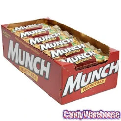Munch Nut Candy Bars: 36-Piece Box -Candy Promotion Shop munch nut candy bars 36 piece box candy warehouse 3