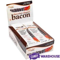 Oinks Applewood Smoked Chocolate Covered Bacon -Candy Promotion Shop oinks applewood smoked chocolate covered bacon candy warehouse 4