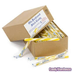 Old Fashioned Hard Candy Sticks - Lemon: 80-Piece Box -Candy Promotion Shop old fashioned hard candy sticks lemon 80 piece box candy warehouse 5 79d09373 4e44 4497 8874 83956010a712