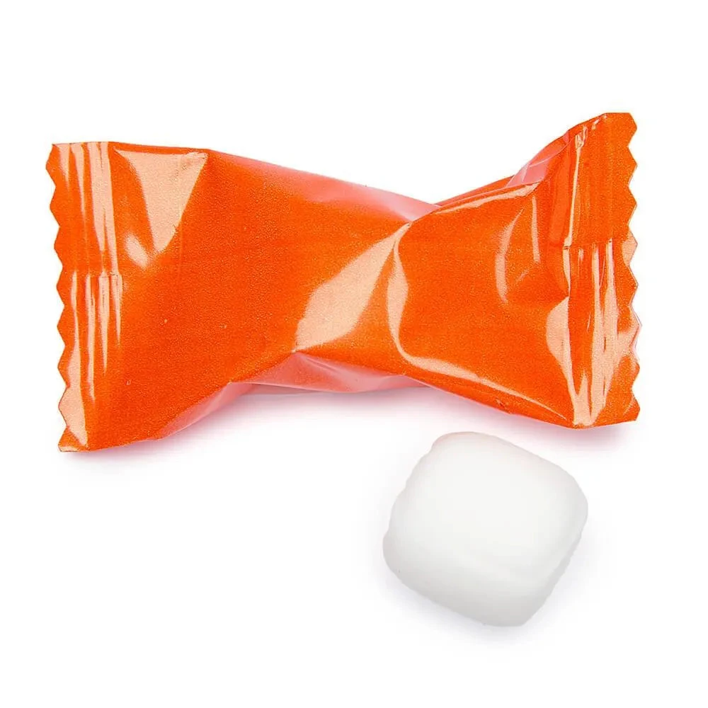 Orange Wrapped Buttermint Creams: 300-Piece Case 3 Orange Wrapped Buttermint Creams: 300-Piece Case