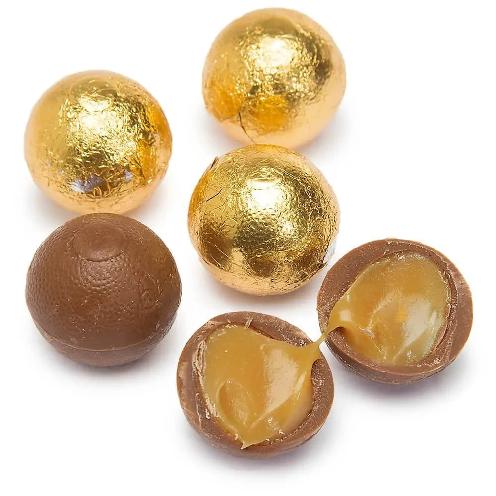Palmer Foiled Caramel Filled Chocolate Candy Balls - Gold: 5LB Bag 3 Palmer Foiled Caramel Filled Chocolate Candy Balls - Gold: 5LB Bag