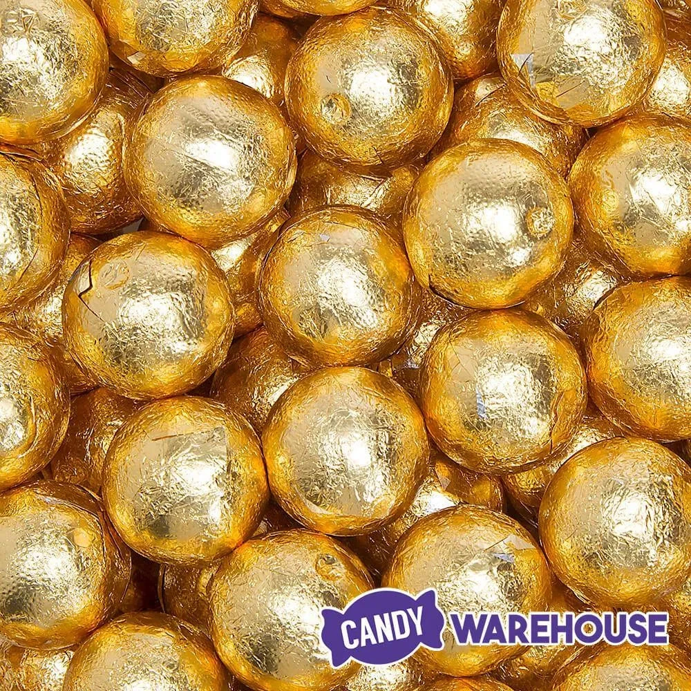 Palmer Foiled Caramel Filled Chocolate Candy Balls - Gold: 5LB Bag 4 Palmer Foiled Caramel Filled Chocolate Candy Balls - Gold: 5LB Bag - Image 2