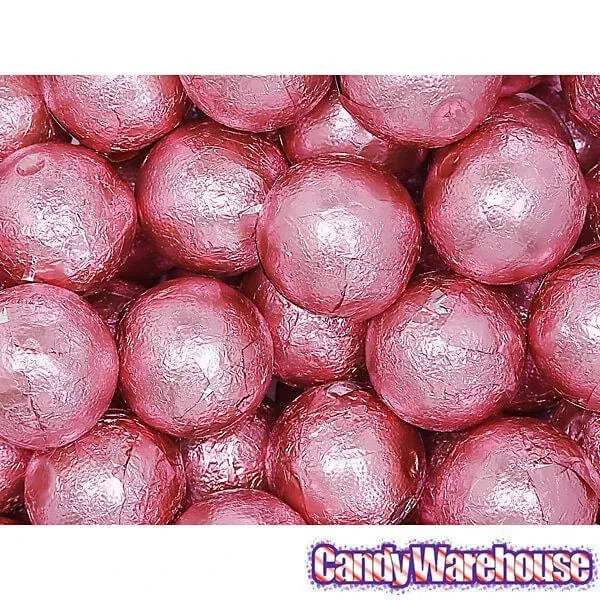 Palmer Foiled Caramel Filled Chocolate Candy Balls - Pink: 5LB Bag 6 Palmer Foiled Caramel Filled Chocolate Candy Balls - Pink: 5LB Bag - Image 4