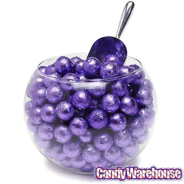 Palmer Foiled Caramel Filled Chocolate Candy Balls - Purple: 5LB Bag 4 Palmer Foiled Caramel Filled Chocolate Candy Balls - Purple: 5LB Bag - Image 2