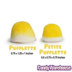 Petite Pufflettes Gummy Bites - Lemon: 16-Ounce Bag -Candy Promotion Shop petite pufflettes gummy bites lemon 16 ounce bag candy warehouse 4