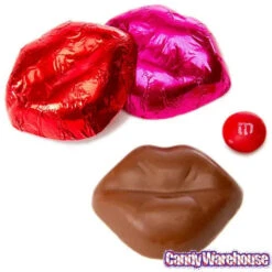 Pink & Red Foiled Chocolate Lips: 4LB Bag -Candy Promotion Shop pink and red foiled chocolate lips 4lb bag candy warehouse 3 fc0528bb 16c6 424b b548 319bd1d53cb9