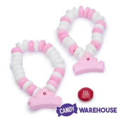 Pink And White Candy Bracelets: 12-Piece Bag 7 Pink And White Candy Bracelets: 12-Piece Bag -Candy Promotion Shop pink and white candy bracelets 12 piece bag candy warehouse 3
