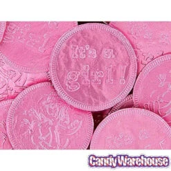 Pink Foiled Baby Girl Milk Chocolate Coins: 1LB Bag -Candy Promotion Shop pink foiled baby girl milk chocolate coins 1lb bag candy warehouse 4 67df0afb bc07 4d8e 9251 734fa6fe60db