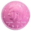 Pink Foiled Milk Chocolate Coins: 1LB Bag -Candy Promotion Shop pink foiled milk chocolate coins 1lb bag candy warehouse 1