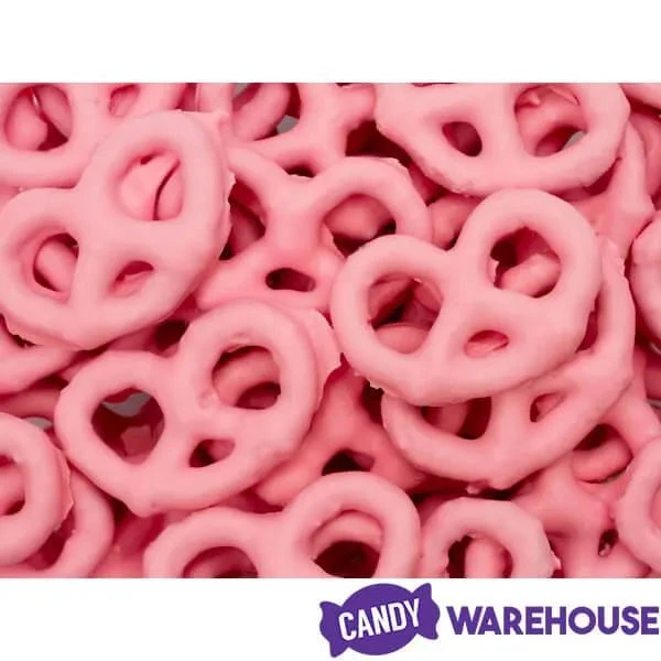 Pink Yogurt Covered Mini Pretzels: 9-Ounce Tub 6 Pink Yogurt Covered Mini Pretzels: 9-Ounce Tub - Image 4