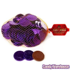 Purple Foiled Milk Chocolate Coins: 1LB Bag -Candy Promotion Shop purple foiled milk chocolate coins 1lb bag candy warehouse 3
