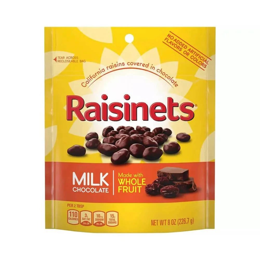 Raisinets Milk Chocolate Raisins Candy: 8-Ounce Bag 3 Raisinets Milk Chocolate Raisins Candy: 8-Ounce Bag
