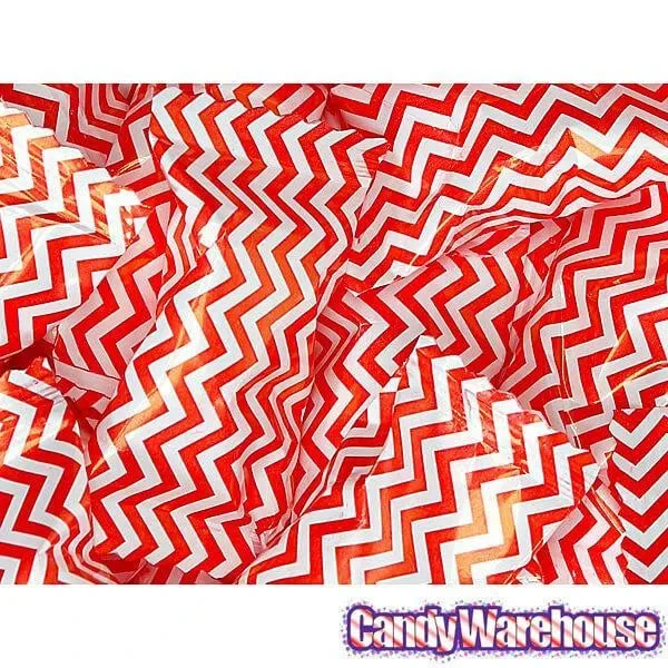 Red Chevron Stripe Wrapped Butter Mint Creams: 300-Piece Case 4 Red Chevron Stripe Wrapped Butter Mint Creams: 300-Piece Case - Image 2