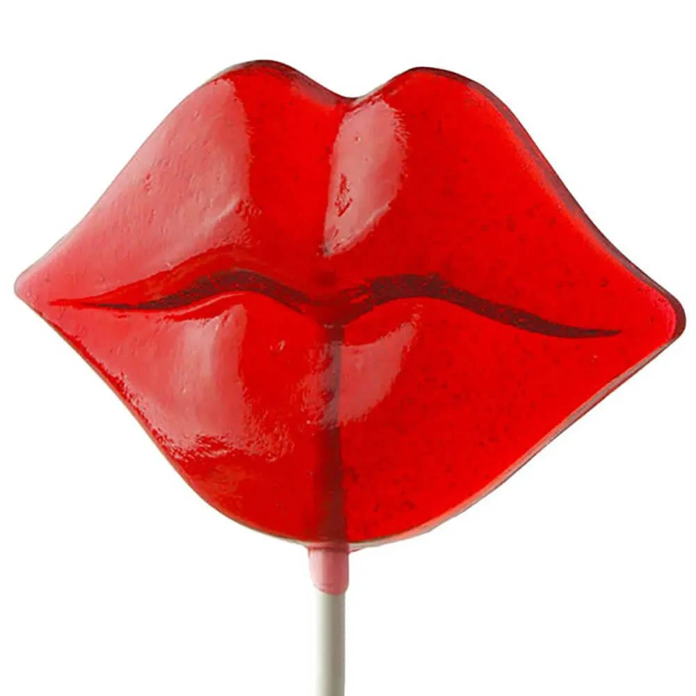 Red Hot Lips Lollipops: 12-Piece Bag 3 Red Hot Lips Lollipops: 12-Piece Bag