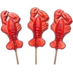 Red Lobster Hard Candy Lollipops: 12-Piece Bag