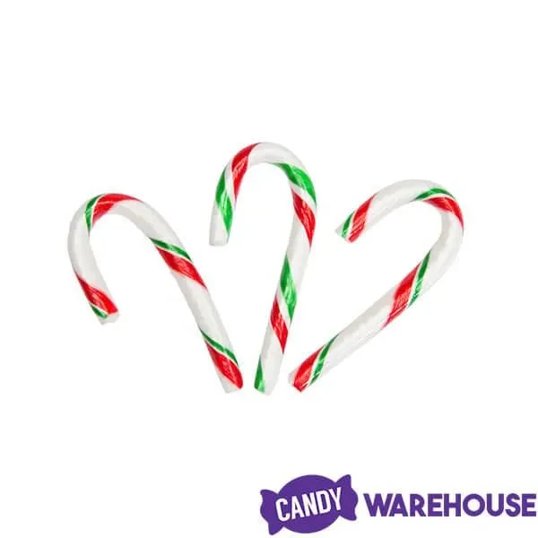 Red, White, And Green Peppermint Mini Candy Canes: 200-Piece Tub 7 Red, White, And Green Peppermint Mini Candy Canes: 200-Piece Tub - Image 5