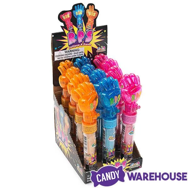 Rock Paper Scissors Hand Game Lollipops: 12-Piece Box 5 Rock Paper Scissors Hand Game Lollipops: 12-Piece Box - Image 3