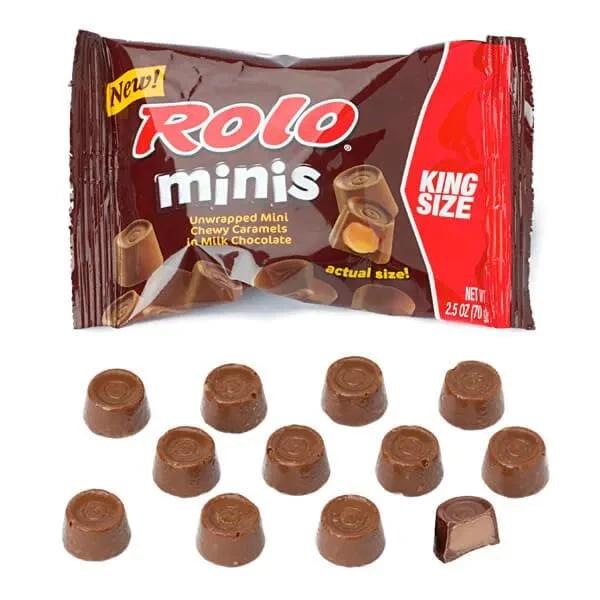 Rolo Minis Candy King Size Pouches: 16-Piece Box 3 Rolo Minis Candy King Size Pouches: 16-Piece Box