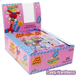 Sour Power Straws Cotton Candy Packs: 24-Piece Box -Candy Promotion Shop sour power straws cotton candy packs 24 piece box candy warehouse 3